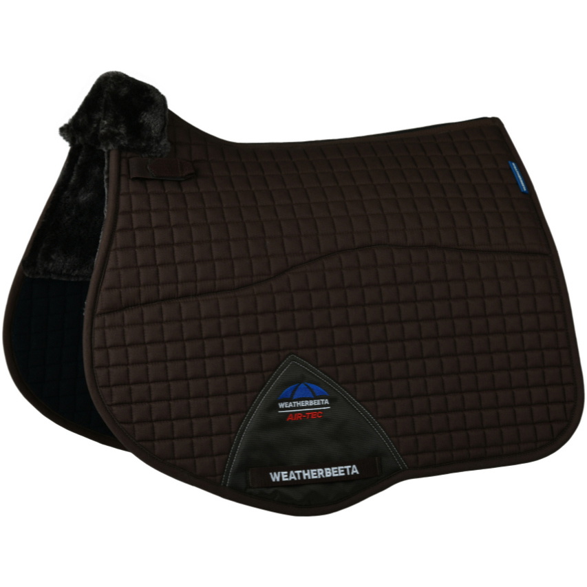 2025 Weatherbeeta Prime Air-Tec Confort Fleece Tout Usage Tapis De Selle 1029558 - Brown